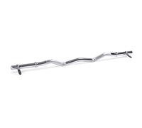 ScSPORTS® Barre EZ Curl - 120cm, Ø 30/50mm, Poignée Moletée Antidérapante, Acier Inoxydable, Fermeture en Étoile - Musculation, Fitness, Haltère Ondulée