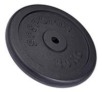 ScSPORTS® Jeu Disques Haltères - Plaques 20/25/30kg, Ø 30/31mm, en Fonte, Noir - Set Poids, Fitness, Musculation (30kg (1 x 30))