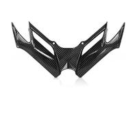 SCSTHRCRA Ailettes latérales de Moto pour Q&ianjiang pour SAI 600 Bec De Lèvre Inférieure Accessoires De Moto Aileron Kit D'aile Aérodynamique Moteur De Spoiler (Carbon Fiber Grain)