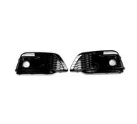 SCSTHRCRA Couvercle Antibrouillard Avant Voiture Pour A*udi Q5 RS S-Line 2018-2023 Sport Gauche Et Droit Pare-chocs Avant Lèvre Feu Antibrouillard Couverture Calandre (18-20 Q5 Gloss Black)