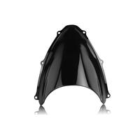 SCSTHRCRA Extension Pare Brise Moto Pare-Brise Fumé À Double Bulle pour S&UZUKI GSXR600 GSXR750 K6 2006-2007 (Black)