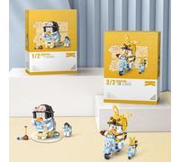 SCTCACR 1675 1676 LOZ Mini Bloc Enfants Construction Jouet Bricolage Briques Mignon Dessin animé Canard modèle Personnages Puzzle Fille garçon Cadeau Home Decor (1675-1676(2PCS with Box))