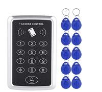 Sctecoau Clavier de Contrôle D'AccèS RFID 125KHz Lecteur de Carte EM SystèMe de Contrôle D'AccèS de Porte SystèMe de Clavier D'Ouverture de Serrure de Porte