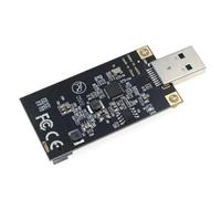 Sctecoau Disque SSD Msata vers USB 3.0 vers Disque Dur Mobile Puce ASM1153E Plug and Play pour Tailles 30 X 50 PC Noir de Haute Qualité + Métal 1 Pièce