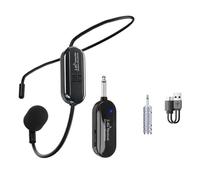 Sctecoau Micro-Émetteur de Casque sans Professionnel pour Système de Radio Vocale, Enseignement de la Guitare, de Fitness