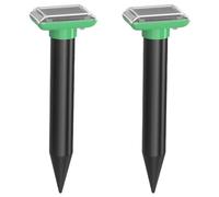 Sctecoau Répulsif Ultrasonique Solaire Anti-Taupes Répulsif Ultrasonique Extérieur à Énergie Solaire, Pièges à Taupes Imperméables