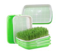 Sctmda 5 Pièces Plateau de Germination, Kit de Germination de Graines, Plateau de semis réutilisable, Semis pour la Plantation Haricots, Germes Soja et Germes Haricot Mungo.