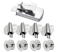Sctmda Guide de Couture Magnétique Aimant de Guide de Couture Pieds Presse Outils Guide de Couture Droit Guides en Acier Inoxydable Guide D'ourlet Accessoires de Couture pour Machine à Coudre