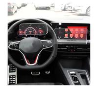 SCUASKJ Protection Film Navigation Film De Protection D'écran LCD En Verre Trempé Pour Tableau Bord Voiture, Autocollant Pour Golf 8 (année 2021)(1 set glass)