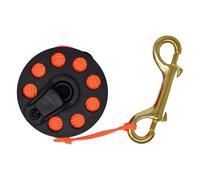 Scuba-Choice Scuba Diving Compact Finger Spool with Plastic Handle, 65', Orange Line