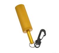 Scuba Dive Rattle Safety Rattle Signal With Rotating Quick Hook(yellow) | Aluminum alloy build, rust-proof, lightweight 63g, 11.8cm length, ideal for deep dives