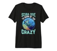 Scuba Dive to Burn of The Crazy Diving Funny Diver Dives T-Shirt Haut de Gamme
