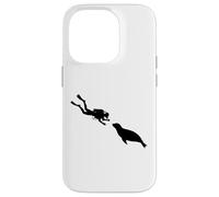 Scuba Diver Meets Seal Vacances sous-Marines Femmes plongeurs Coque pour iPhone 14 Pro