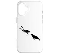 Scuba Diver Meets Seal Vacances sous-Marines Femmes plongeurs Coque pour iPhone 16