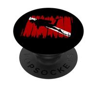 Scuba Diving Flag Gear Scuba Diving Equipment Deep Dive PopSockets PopGrip Adhésif
