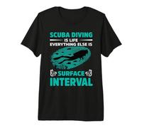Scuba Diving is Life Everything Else is Surface Dive Diver T-Shirt Haut de Gamme