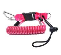 Scuba Diving Snappy Coil Strap with Quick Release Buckle, Underwater Anti-Lost Safety Lanyard for Diving Camera Photography Loss Prevention, Safety Strap (Pink)