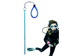 Scuba Noise Maker, Scuba Diving Stick, tige robuste en alliage d'aluminium, bâton de plongée, équipement de plongée, Lobster Stick Pointer Rod Scuba Accessoires avec dragonne pour les aventures de
