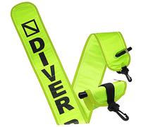 Scuba plongée Choix 4 'Neon marqueur de Surface Jaune Signal Tube avec Clip en Plastique