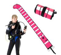 Scubaa Marker Buoys - Tube durable en nylon réfléchissant, flotteur de sécurité gonflable portable avec visibilité lumineuse, signal d'alerte pour la plongée en apnée