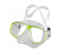 ScubaMax New Malin Scuba Diving & Snorkeling Mask with One-Way Purge Valve for Easy Clearing (Neon Yellow Frame on Clear Silicone Skirt) by
