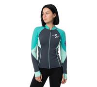 Scubapro 1.5 Mm Everlex Long Sleeve Full Zip Thermal T-shirt Bleu L Femme