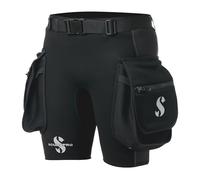 SCUBAPRO Hybrid Cargo Short de plongée pour homme en néoprène X-Foam 1 mm, avec grandes poches et ceinture réglable, taille XXL