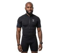 Scubapro Oneflex F-zip Man 2.5 Mm Short Sleeve Shorty Noir XL Homme