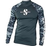 SCUBAPRO Rashguard UPF 50 Rash Guard à Manches Longues pour Homme, Graphite, XXL