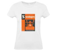 Scubapro Retro Woman Short Sleeve T-shirt Blanc M Femme