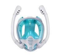 Scubass Masque de plongée - Lunettes de vision claires, jupe en silicone souple | Équipement de natation anti-buée, sangle de tête réglable, ajustement fiable avec canal de respiration naturel pour