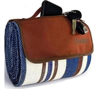 scuddles Grande Couverture de Pique-Nique & Extérieur avec Sac pour iPhone, Clés et Plus - Double Couche, Résistante à l'eau, Sac Pratique pour Tapis pour Le Printemps, l'Été et Le Camping
