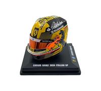 Scuderia F1 Team, modèle officiel LookSmart Spark, mini casque Carlos Sainz édition spéciale 2024 GP italien à l'échelle 1/5, noir, jaune