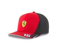 Scuderia Ferrari - Collection 2022 d'articles Officiels de Formule 1 - Casquette Charles Leclerc de l'équipe 2022 - Unisexe - Rouge - Taille Unique
