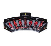 Scuderia Ferrari Échelle 1/43 Pack de 7 Voitures de Formule 1 avec Présentoir