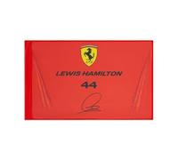 Scuderia Ferrari F1 Drapeau Lewis Hamilton - Rouge - 90 x 60 cm