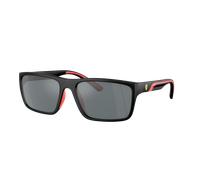 Scuderia Ferrari Homme Sunglass FZ6003U - Couleur du Monture: Noir mat, Couleur de Lentille: Noir effet miroir gris