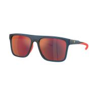 Scuderia Ferrari Homme Sunglass FZ6006 - Couleur du Monture: Bleu opaline, Couleur de Lentille: Rouge miroir bleu
