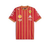 Scuderia Ferrari - Maillot de Football Carlos Sainz - Coupe Homme - Rouge - Taille : XL