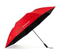 Scuderia Ferrari Parapluie compact Rouge - Dimensions : longueur de la | Taille : longueur du manche : 45 cm, diamètre ouvert : 105 cm, sac de transport avec la marque Scuderia Ferrari