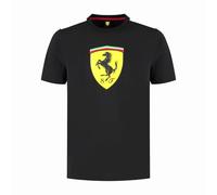 Scuderia Ferrari - T-shirt bouclier large - Homme, noir, XX-Large