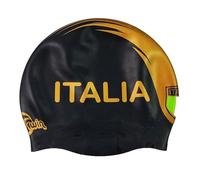 Scudetto Italia Bonnet en Silicone | Bonnet de Natation | Bonnet de Bain | Bonnet de Piscine | Grand Confort et adhérence | Art e Natation