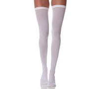 SCUDOTEX Bas Médical Auto Fixant Anti-Thrombose à Compression Décroissante 18-24 Hg mm Longueur Long Couleur Blanche Taille 4