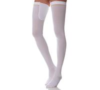 SCUDOTEX Bas Médical Auto Fixant Anti-Thrombose Spécial à Compression Décroissante 18-24 Hg mm Longueur Moyenne Couleur Blanche Taille 2
