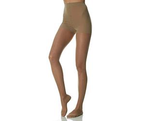 SCUDOTEX Collant 140 Deniers Maille Tricotée Compression Décroissante de Moyenne à Forte 19-22 Hg mm Couleur Visone Taille 5