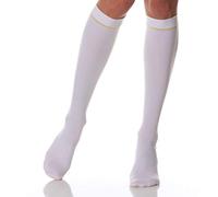 SCUDOTEX Mi-Bas Médical Anti-Thrombose à Compression Décroissante 18-24 Hg mm Longueur Long Couleur Blanche Taille 4