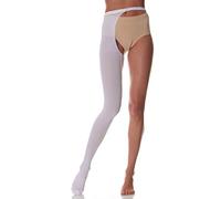 SCUDOTEX Mono Collant Droit Médical Anti-Thrombose à Compression Décroissante 18-24 Hg mm Longueur Moyenne Couleur Blanche Taille 3