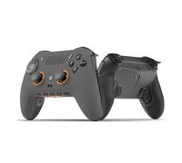 SCUF ENVISION PRO Contrôleur de Jeu Seulement PC Sans Fil - Cinq Touches G-Keys Amovibles - Palettes Arrière Amovibles - Déclencheurs Instantanés - Compatible iCUE - Gris Acier