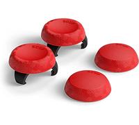 SCUF Poignées de Pouce pour Joystick de Contrôle - Pack 4 avec 2 Bases - Tactique - Joystick Thumb Grips Pour Xbox One et Xbox Series X|S, PS4, PS5, Nintendo Switch Contrôleur Pro - Rouge