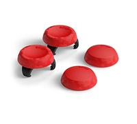 SCUF Poignées de Pouce pour Joystick de Contrôle - Pack 4 avec 2 Bases - Tactique - Joystick Thumb Grips pour Xbox One et Xbox Series X et S, PS4, PS5, Nintendo Switch Contrôleur Pro - Rouge
